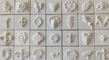 Load image into Gallery viewer, Silicone mold for DIY tiles with volumetric flower element 9.8x9.8cm