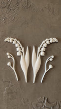 Load image into Gallery viewer, Lily of the valley flowers set (6pcs) resin casting flowers, furniture appliques