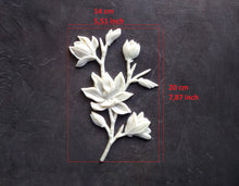 Load image into Gallery viewer, Flower resin applique Flower mouldings Furniture DIY makeover embellishments