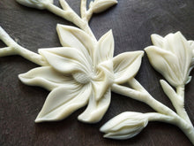 Load image into Gallery viewer, Flower resin applique Flower mouldings Furniture DIY makeover embellishments