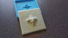 Load image into Gallery viewer, Square Tile Silicone Mold with Antique Ornament Element, Concrete Cement Resin Clay Crafting