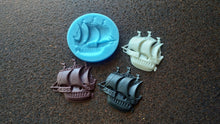 Load image into Gallery viewer, Frigate Silicone Mold: Boat Applique for Furniture, Clay & Resin Crafts