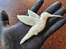 Load image into Gallery viewer, Hummingbird Resin Onlay: Furniture Applique, Bird Decor (11.5 cm)