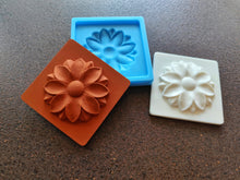 Load image into Gallery viewer, Silicone Mold with volumetric flower element, DIY tiles for home art projects