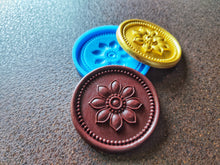 Load image into Gallery viewer, Furniture Rosette Silicone Mold: Wood Carving Embellishment, 9.7cm