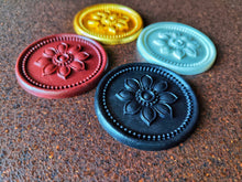 Load image into Gallery viewer, Furniture Rosette Silicone Mold: Wood Carving Embellishment, 9.7cm