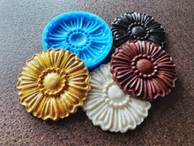 Load image into Gallery viewer, Furniture Rosette Silicone Mold: Wood Carving Embellishment, 9.7cm