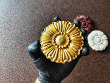 Load image into Gallery viewer, Furniture Rosette Silicone Mold: Wood Carving Embellishment, 9.7cm