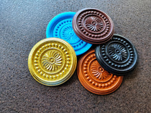 Load image into Gallery viewer, Furniture Rosette Silicone Mold: Wood Carving Embellishment, 9.7cm