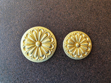 Load image into Gallery viewer, Wood Texture Rosette Silicone Mold: Furniture Carvings, Clay & Resin