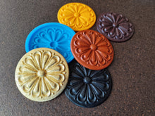 Load image into Gallery viewer, Wood Texture Rosette Silicone Mold: Furniture Carvings, Clay & Resin