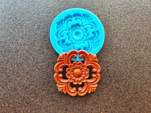 Load image into Gallery viewer, Furniture Rosette silicone Mold, 9.8 cm, for Furniture Carvings and Embellishments