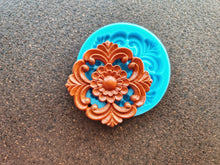 Load image into Gallery viewer, Furniture Rosette silicone Mold, 9.8 cm, for Furniture Carvings and Embellishments