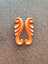 Load image into Gallery viewer, Silicone Mold for Scrolls with wood texture: Furniture Embellishment carved Applique
