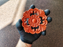 Load image into Gallery viewer, Furniture Rosette silicone Mold, 9.8 cm, for Furniture Carvings and Embellishments