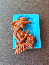 Load image into Gallery viewer, Vintage French Lady Silicone Mold: Resin, Clay, Jesmonite