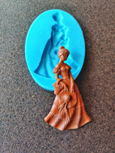 Load image into Gallery viewer, French Girl Silicone Mold: Vintage Elegant Figurine (14.7x8.5x1.5cm)
