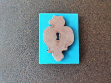 Load image into Gallery viewer, Vintage Key Lock Silicone Mold: Furniture Applique DIY Overlay (13x8.7cm)