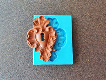 Load image into Gallery viewer, Vintage Key Lock Silicone Mold: Furniture Applique DIY Overlay (13x8.7cm)