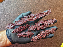 Load image into Gallery viewer, Vintage Keyhole Appliques Silicone Mold: Furniture ornaments Casting