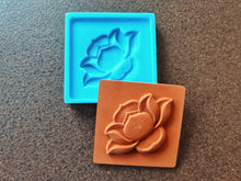 Load image into Gallery viewer, 3D Lotus Tile Silicone Mold: Concrete, Plaster, Clay (3.9 inch)