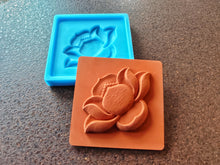 Load image into Gallery viewer, 3D Lotus Tile Silicone Mold: Concrete, Plaster, Clay (3.9 inch)