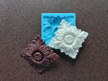Load image into Gallery viewer, Square Rosette Silicone Mold (7.5x7.5cm): Furniture Applique, Resin & Clay Mold