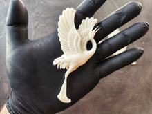 Load image into Gallery viewer, Stork Bird Resin Applique: Furniture Decors, DIY Craft (Pair of 2 birds)