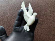 Load image into Gallery viewer, Pigeon Resin overlay: Furniture Applique, Bird embellishment (11cm)