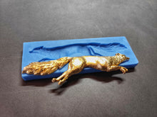 Load image into Gallery viewer, Fox Silicone Mold: Fox Applique, Polymer Clay, Furniture Onlay, resin DIY castings
