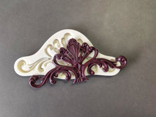Load image into Gallery viewer, Pediment casting Food-Grade Silicone Mold, Furniture carvings mold 17.5 cm long