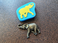 Load image into Gallery viewer, Silicone mold for casting a baby elephant 7x5cm, mold for chocolate, fondant, clay, resin, soap