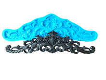 Load image into Gallery viewer, Silicone Mold for Furniture Pediment, 45 cm, Wood Grain Texture, DIY crafts