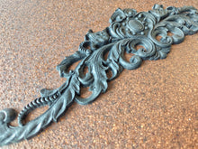 Load image into Gallery viewer, Large Baroque Furniture Applique Resin Pediment Wood Texture Handmade 45cm