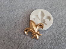 Load image into Gallery viewer, Fleur de Lis Silicone Mold, Resin, Fondant, Chocolate, Clay | medieval decoration