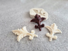 Load image into Gallery viewer, Silicone Fleur de Lis Mold, Vintage Heraldic Applique Casting Tool