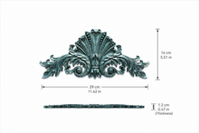 Load image into Gallery viewer, Baroque Furniture Applique Resin Pediment Wood Texture Handmade 29cm
