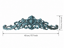 Load image into Gallery viewer, Silicone Mold for Furniture Pediment, 45 cm, Wood Grain Texture, DIY crafts