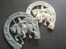 Load image into Gallery viewer, Large Horseshoe with Knight Silicone Mold