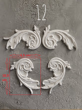 Load image into Gallery viewer, Decorative resin appliques for furniture upcycling, restoration supplies, ornaments for furniture, wall decore