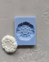 Load image into Gallery viewer, Silicone Mold for round Flower (5.5cm) , mold for clay, mold for resin, mold for plaster, furniture appliques, flower overlays