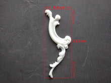 Load image into Gallery viewer, Resin furniture embellishment mouldings Set (2psc) for furniture upcycling, scrapbooking onlays, furniture appliques