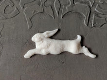 Load image into Gallery viewer, Rabbit, Bunny resin applique, furniture appliques, furniture mouldings, resin castings, rabbit onlay