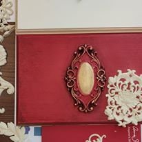 Load image into Gallery viewer, Resin furniture embellishment, furniture appliques, vintage upcycling elements, resin overlays