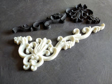Load image into Gallery viewer, Furniture Corners set (1left+1right) // Ornament Appliques // Furniture Moulding // Corners // Furniture Decor // Onlays