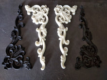Load image into Gallery viewer, Furniture Corners set (1left+1right) // Ornament Appliques // Furniture Moulding // Corners // Furniture Decor // Onlays