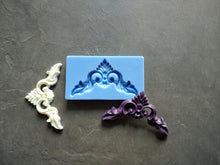 Load image into Gallery viewer, Silicone mould for corners decorative appliques, furniture embellishment, upcycling supplies