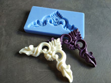 Load image into Gallery viewer, Silicone mould for corners decorative appliques, furniture embellishment, upcycling supplies
