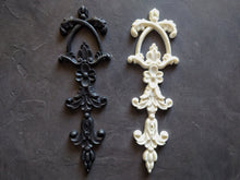 Load image into Gallery viewer, Furniture resin vertical embellishment 27cm high, furniture appliques, wall pediments, vintage makeover
