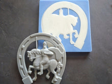 Load image into Gallery viewer, Large  Silicone Mold Knight , Wall Decor Horseshoe , Horseshoe , Knight applique , furniture onlay , central applique , Wall moulding